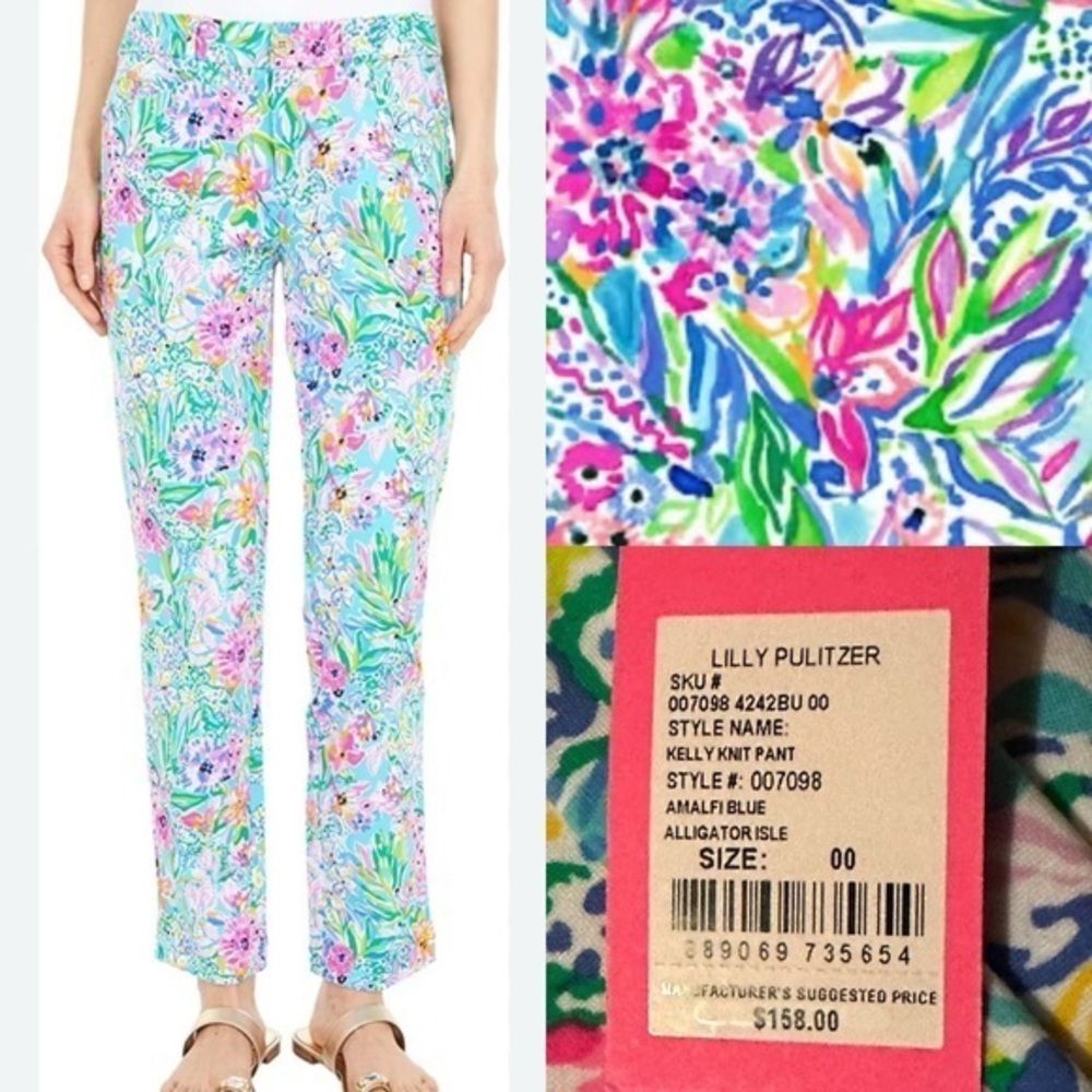 Lilly Pulitzer Kelly Knit Pant Alligator Isle